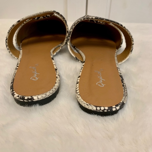 EUC Qupid Snakeskin Flats Size 7 - Picture 4 of 5